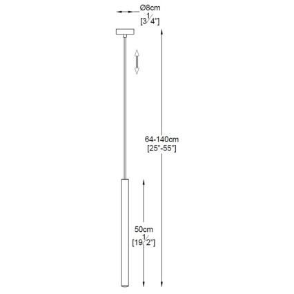 Zuma Line - LED Lestenec na vrvici LED/5W/230V