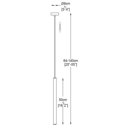 Zuma Line - LED Lestenec na vrvici LED/5W/230V