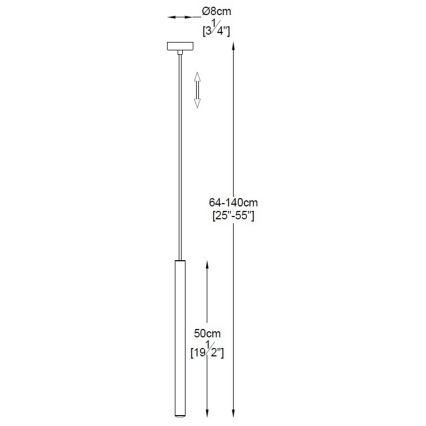 Zuma Line - LED Lestenec na vrvici LED/5W/230V