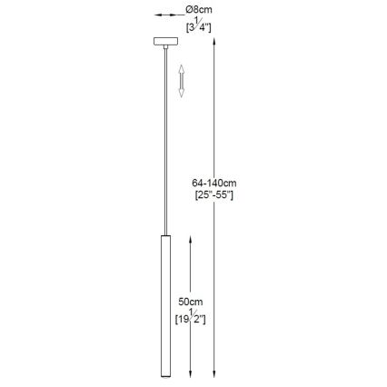 Zuma Line - LED Lestenec na vrvici LED/5W/230V