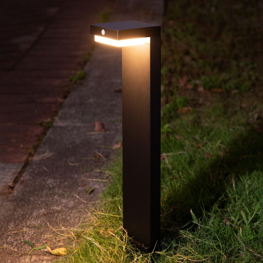 Zuma Line - LED Solarna svetilka s senzorjem gibanja in mraka LED/4,5W/2000 mAh IP44 črna