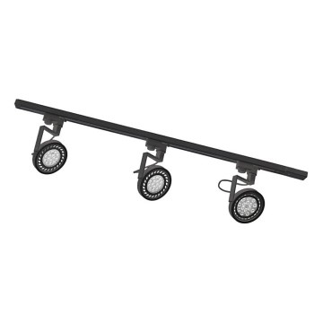 Zuma Line - Системне точкове світло 3xGU10/15W/230V чорне