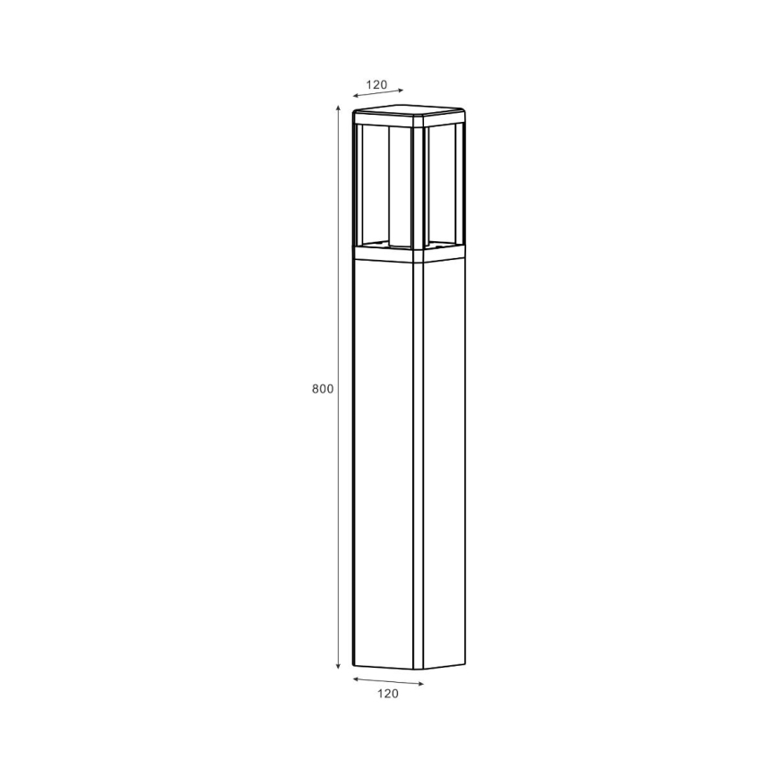 Zuma Line - LED Zunanja svetilka LED/12W/230V IP65 črna
