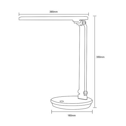 Zuma Line - LED Namizna svetilka LED/5W/230V 3000-6000K bela