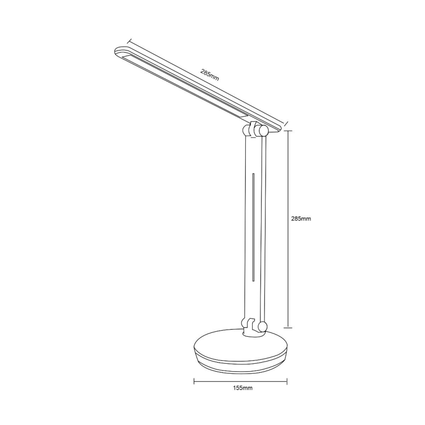 Zuma Line - LED RGBW Zatemnitvena namizna svetilka LED/5W/230V 3000-6000K črna