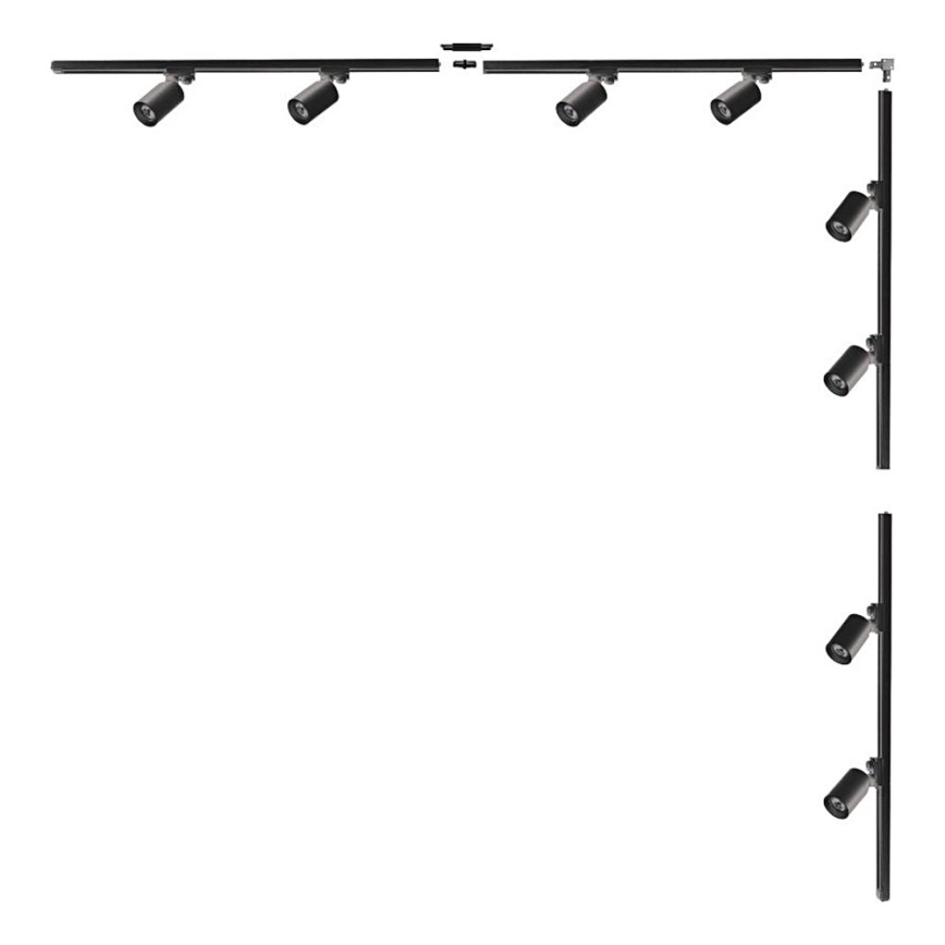 Zuma Line - Točkovna svetilka v tirnem sistemu 8xGU10/35W/230V črna
