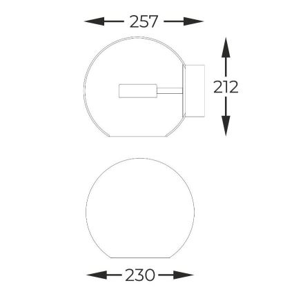 Zuma Line - LED Stenska svetilka LED/5W/230V zlata