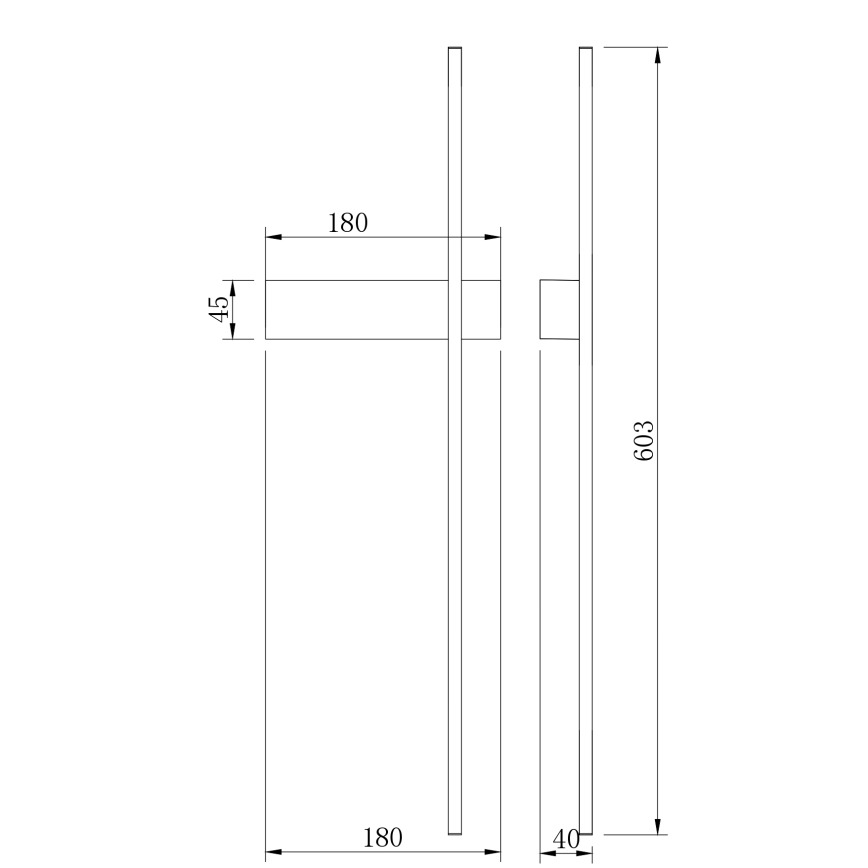Zuma Line - LED stensko svetilo LED/8W/230V 3000/4000/6000K 60 cm zlato
