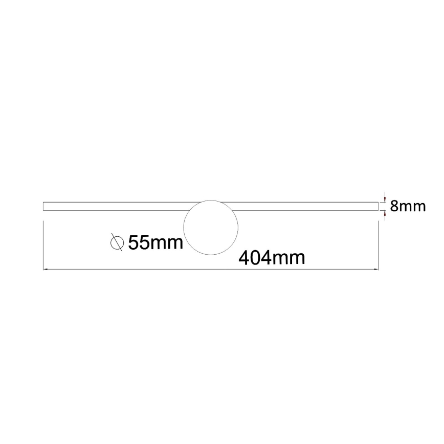 Zuma Line - LED Kopalniška luč za osvetlitev ogledala LED/6W/230V 40 cm IP44 črna