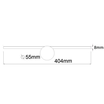 Zuma Line - LED Kopalniška luč za osvetlitev ogledala LED/6W/230V 40 cm IP44 sijajni krom
