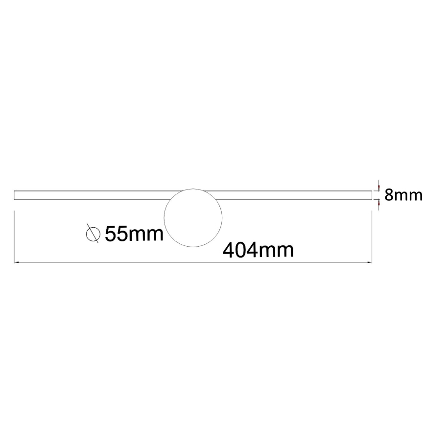 Zuma Line - LED Kopalniška luč za osvetlitev ogledala LED/6W/230V 40 cm IP44 sijajni krom