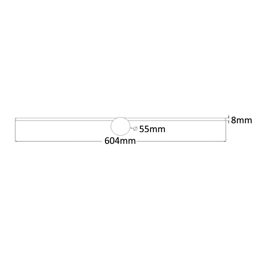 Zuma Line - LED Kopalniška luč za osvetlitev ogledala LED/8W/230V 60 cm IP44 zlata