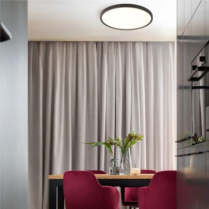 Zuma Line - LED stropno svetilo CAMI LED/48W/230V 3000/4000/6000K premer 60 cm črno