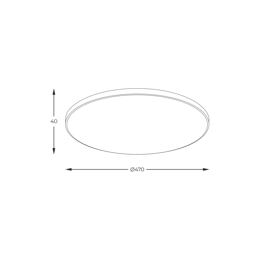 Zuma Line - LED stropna svetilka LED/44W/230V, premer 47 cm, zlata