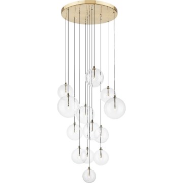 Zuma Line - Zlati lestenec na jeklenem kablu 13xG9/2W/230V