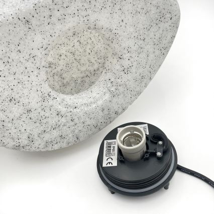 Zunanja dekorativna svetilka LUMISTONE 1xE27/15W/230V IP65, premer 38 cm