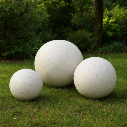 Zunanja dekorativna svetilka LUMISTONE 1×E27/15 W/230 V, IP65, premer 28 cm