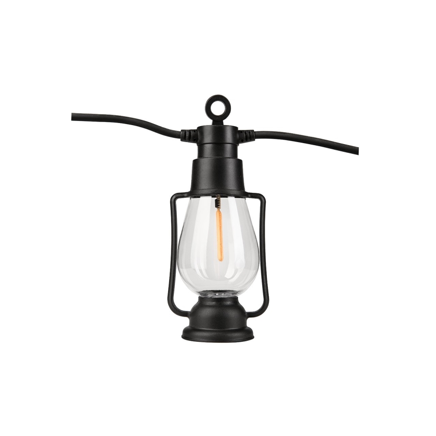Zunanja dekorativna veriga GARLAND 10xLED 10m IP44 topla bela