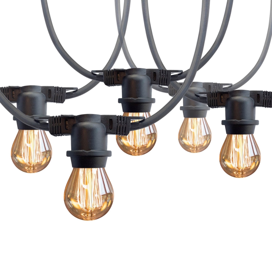 Zunanja dekorativna veriga MIMOSA 10xE27/1,3W/230V IP44 10 m