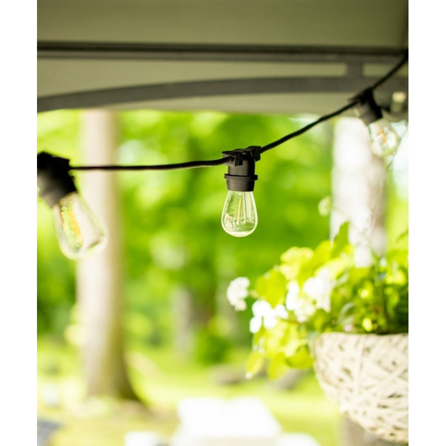 Zunanja dekorativna veriga MIMOSA 20xE27/1,3W/230V IP44 10m
