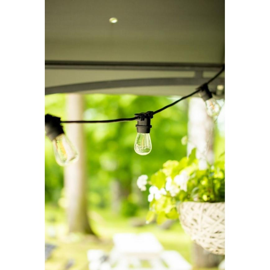 Zunanja dekorativna veriga MIMOSA 20xE27/1,3W/230V IP44 20m