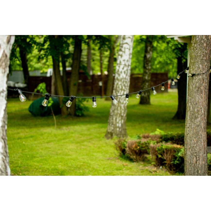 Zunanja dekorativna veriga MIMOSA 20xE27/1,3W/230V IP44 20m