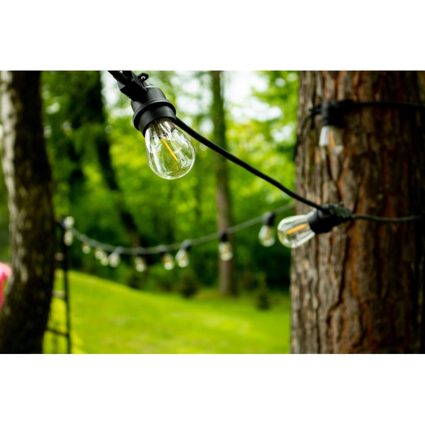 Zunanja dekorativna veriga MIMOSA 20xE27/1,3W/230V IP44 20m