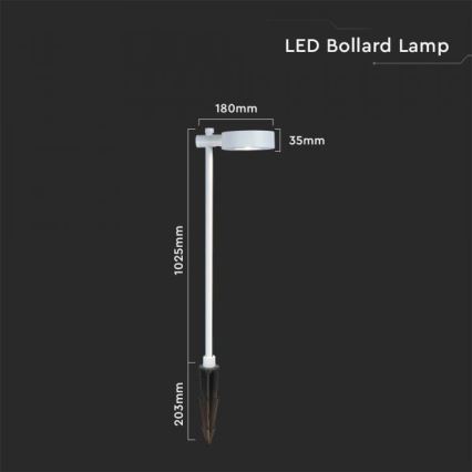 Zunanja LED svetilka LED/7W/230V 4000K IP65 bela