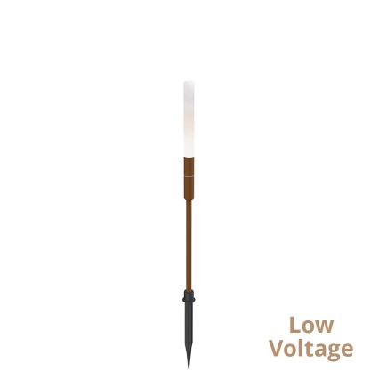 Zunanja LED svetilka STICK, 1,5 W/24 V, IP65, rjava
