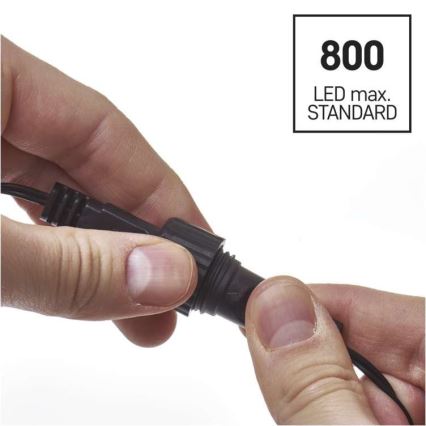 Zunanja LED-veriga, 100 LED, 15 m, IP44, topla bela