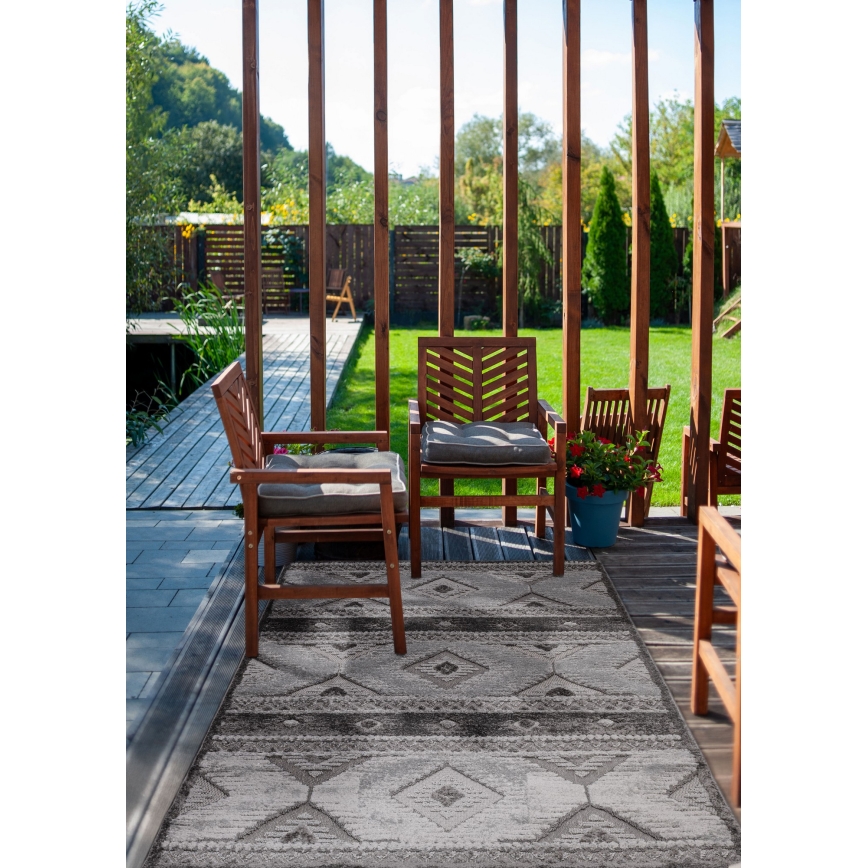 Zunanja preproga CHIARA 80x150 cm siva