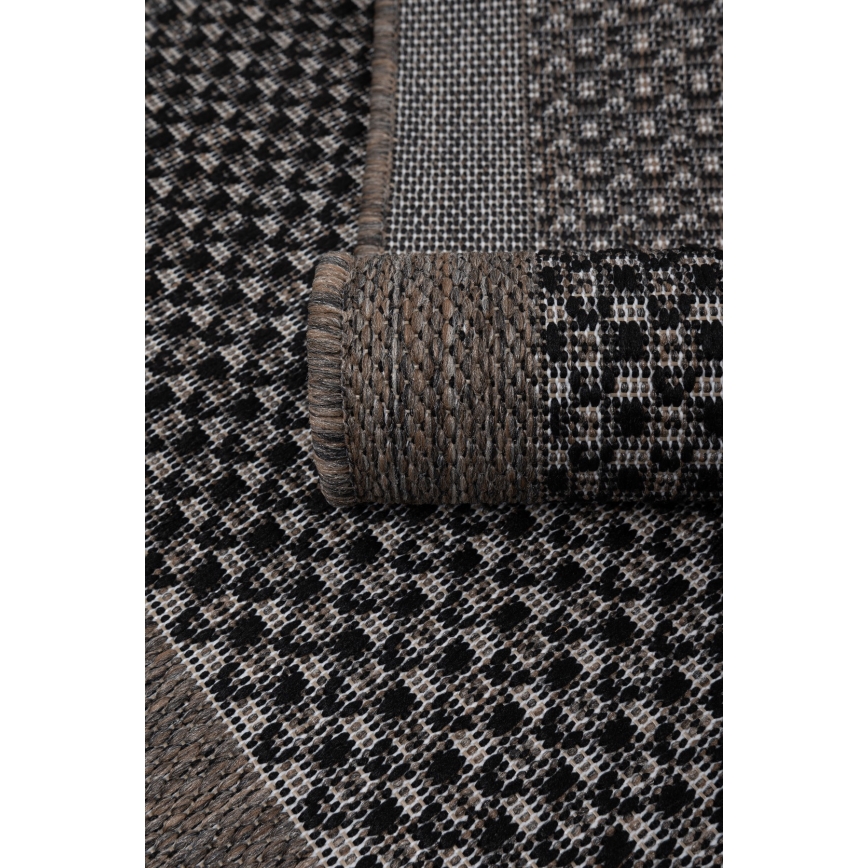 Zunanja preproga EXPRESS NEW OUTDOOR 80x150 cm antracit/rjava