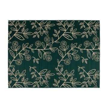 Zunanja preproga JUNGLE 160x220 cm, zelena s listnim vzorcem