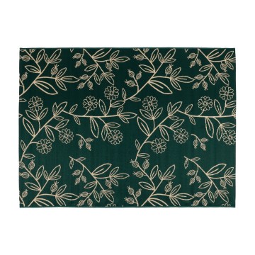 Zunanja preproga JUNGLE 80x160 cm zelena/listni vzorec