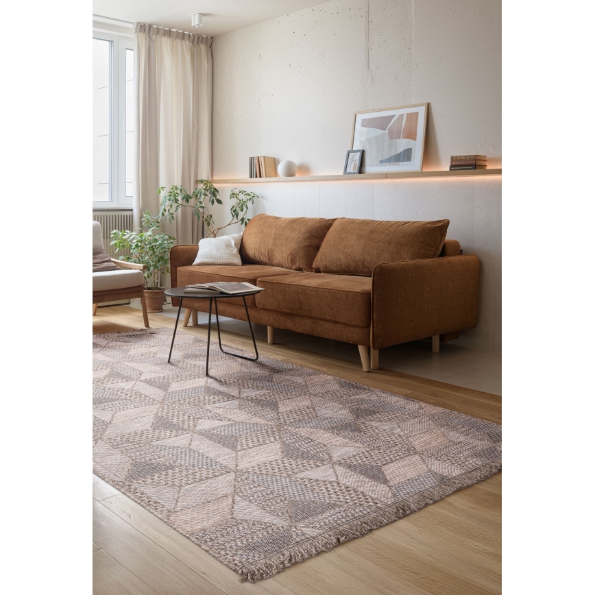 Zunanja preproga ORIA 160x220 cm siva/bež