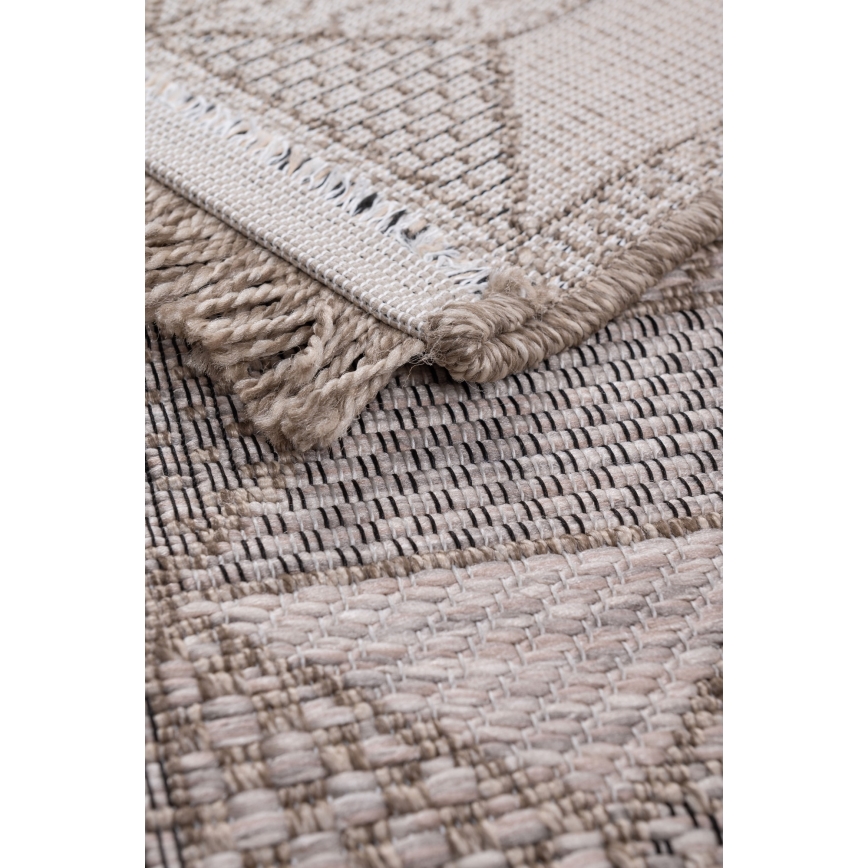 Zunanja preproga ORIA 160x220 cm siva/bež