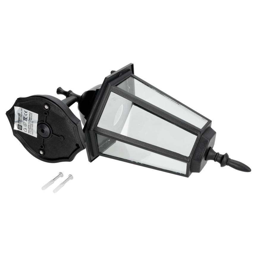 Zunanja stenska svetilka 1xE27/60W/230V IP44 črna