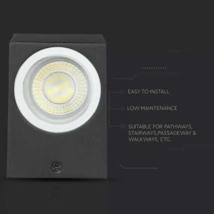 Zunanja stenska svetilka 1xGU10/35W/230V IP44