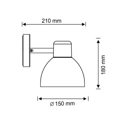 Zunanja stenska svetilka ARNE 1xE27/10W/230V IP44