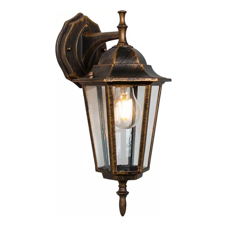 Zunanja stenska svetilka ARRAIA 1xE27/15W/230V IP44 bronasta patina