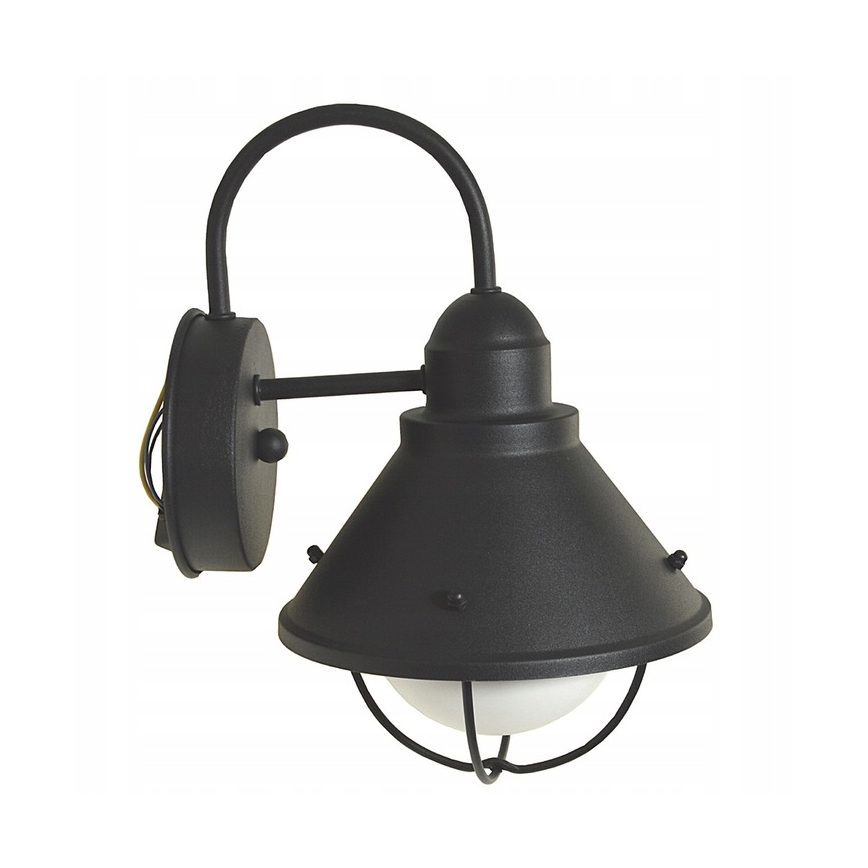 Zunanja stenska svetilka LAVINA 1xE27/60W/230V IP44 črna