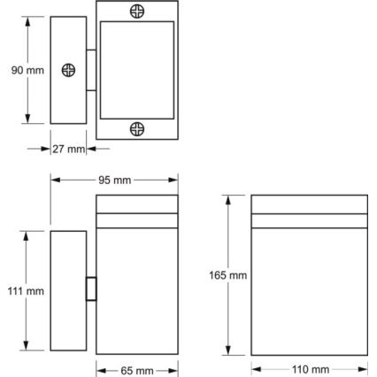 Zunanja stenska svetilka LITEK 1xGU10/30W/230V IP54 siva