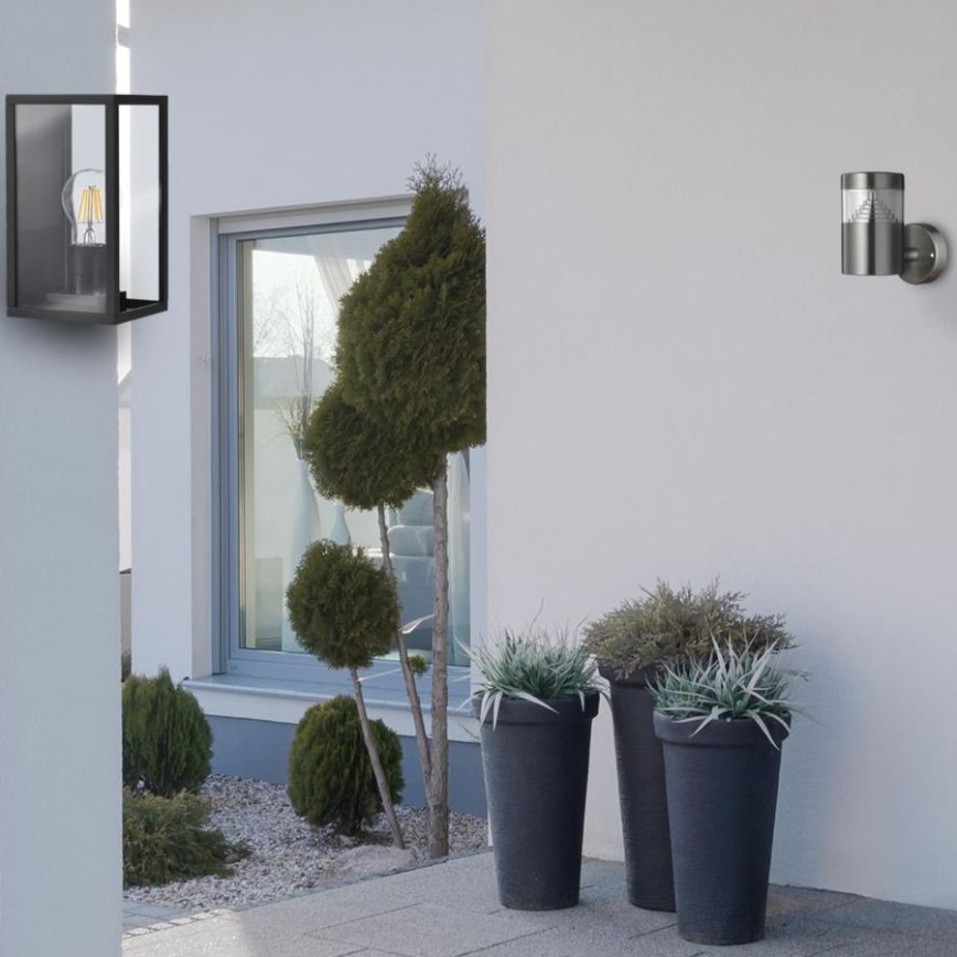 Zunanja stenska svetilka MALMO 1xE27/15W/230V črna IP44