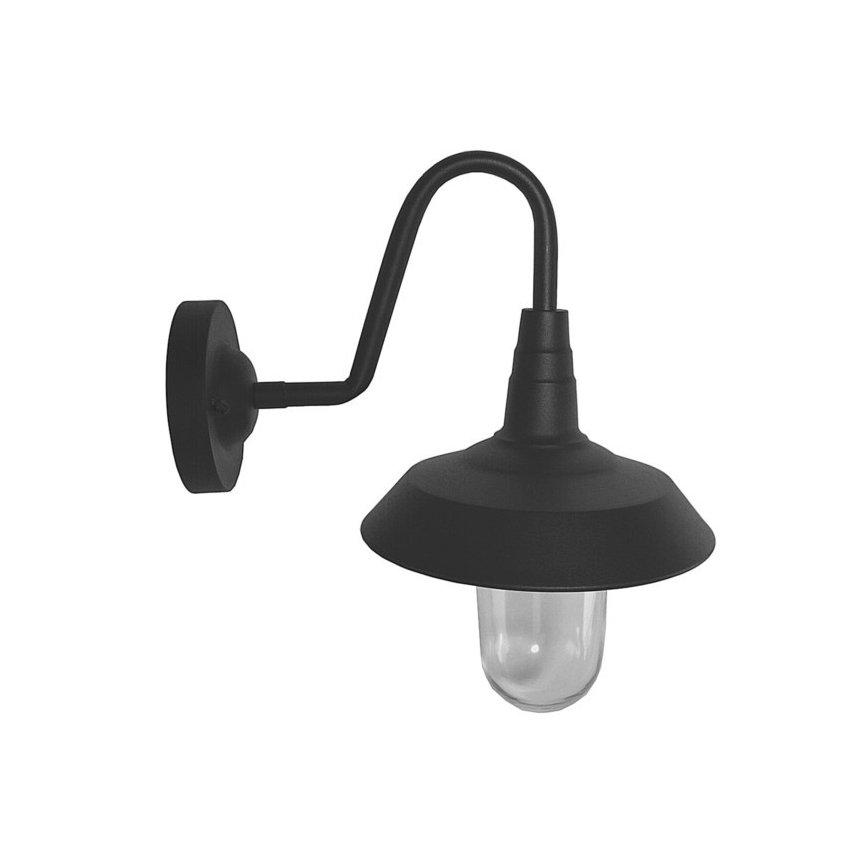 Zunanja stenska svetilka NILDA 1xE27/60W/230V IP44 črna