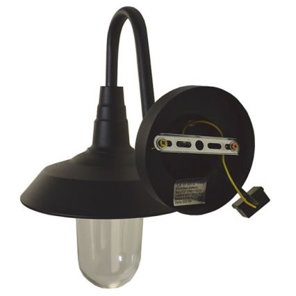 Zunanja stenska svetilka NILDA 1xE27/60W/230V IP44 črna