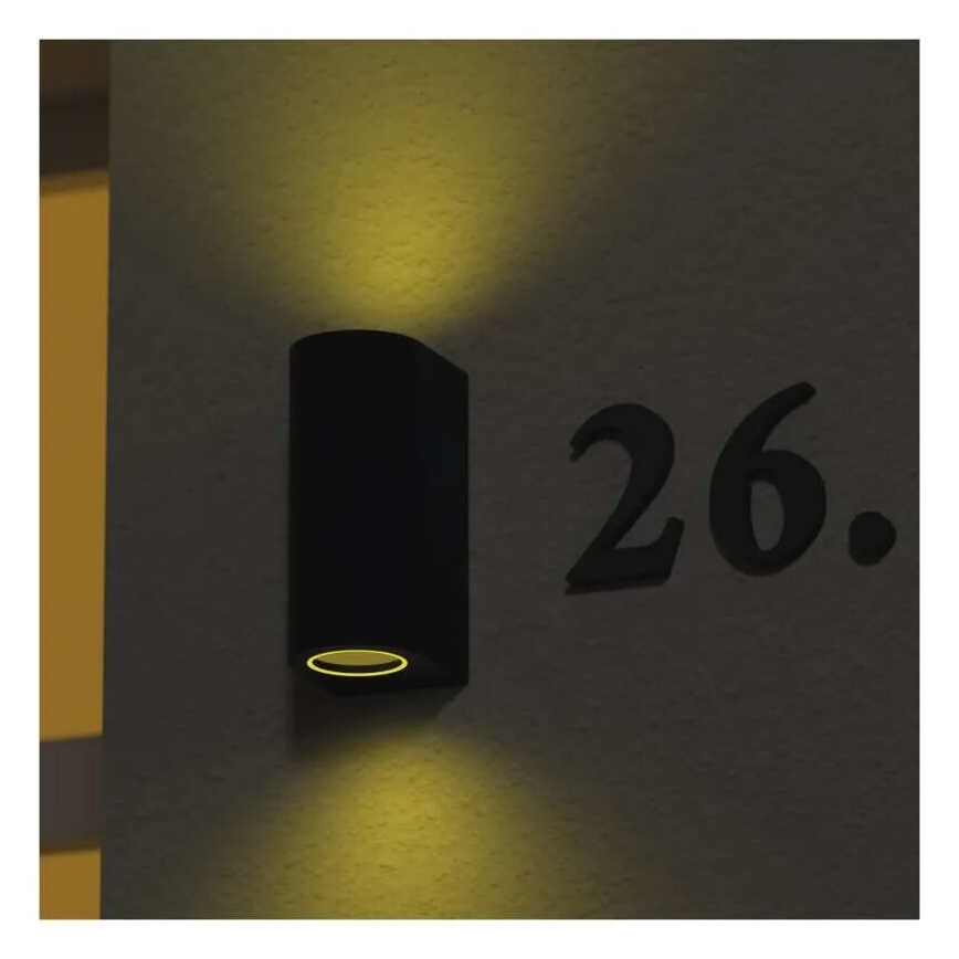 Zunanja stenska svetilka OCULUS 2xGU10/7W/230V IP44