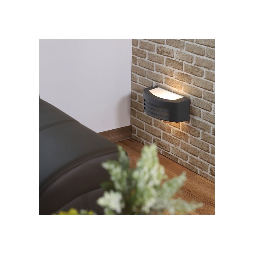 Zunanja stenska svetilka OLIANA 1xE27/60W/230V IP54 antracit