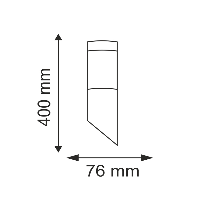 Zunanja stenska svetilka OSLO 1xE27/10W/230V IP44