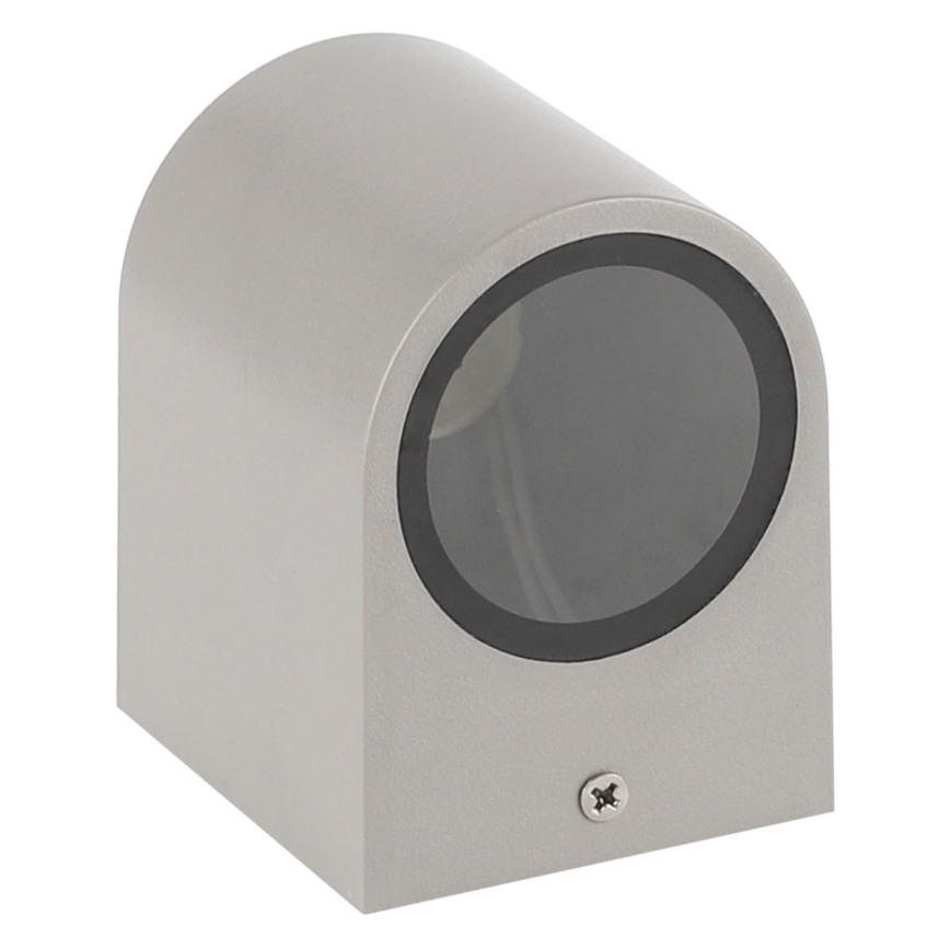 Zunanja stenska svetilka PARETE 1xGU10/6W/230V IP54 siva