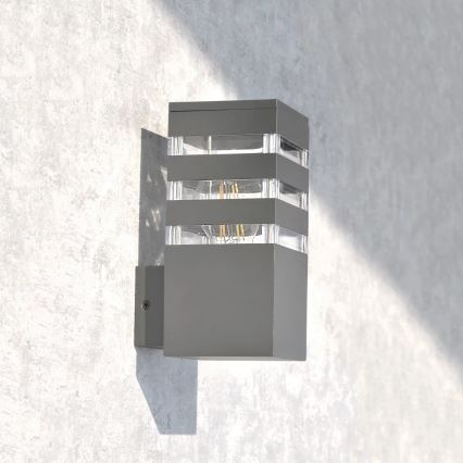 Zunanja stenska svetilka TEKSAS 1xE27/12W/230V IP44 antracit